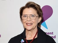 NEW YORK, NEW YORK - APRIL 21: Annette Bening attends The Entertainment Community Fund 2025 Gala at Marriot Marquis on April 21, 2025 in New York City.