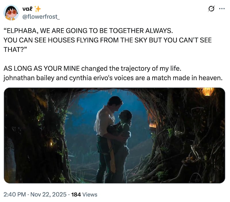 A post on X