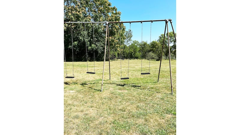 A photo that includes a Swing Set.