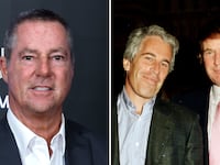 Brad Karp and Donald Trump pictured with Jeffrey Epstein