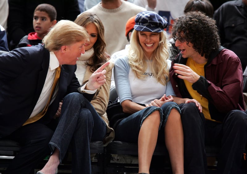 Stern with Trump in 2005—the president had mocked Stern as rumors swirled that his show was coming to an end.