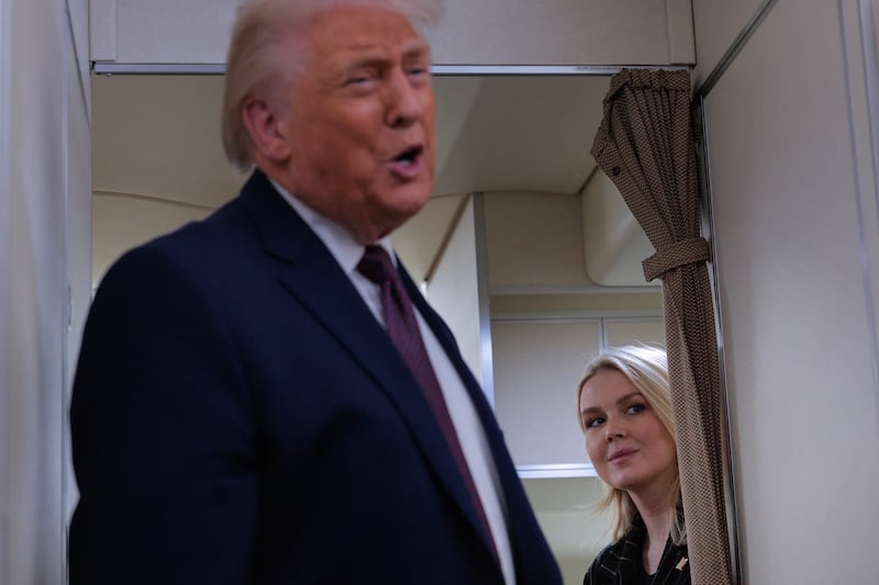 Leavitt defended Trump's racist post about the Obamas, and complained about bipartisan backlash to it being "fake outrage." She said Tuesday that the White House has no "social media problem."