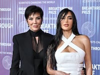 Kris Jenner and Kim Kardashian attend the 10th Annual Breakthrough Prize Ceremony at the Academy Museum of Motion Pictures on April 13, 2024, in Los Angeles.