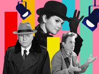 A photo illustration of Steve Martin, Selena Gomez, and Martin Short in Only Murders in the Building season 3.