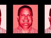 A photo illustration of Chad Daybell’s mugshot.