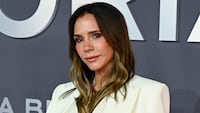 Victoria Beckham attends the "Victoria Beckham" World Premiere at the Curzon Mayfair on October 08, 2025 in London.