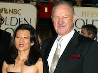 Gene Hackman & wife Betsy Arakawa during the 60th Annual Golden Globe Awards.