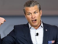 Defense Secretary Pete Hegseth speaks at Lockheed Martin's Fort Worth, Texas facility on Monday, Jan. 12, 2026, as part of his "Arsenal of Freedom" industry tour.
