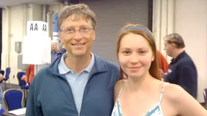 Mila Antonova, Bill Gates.