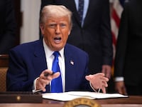 WASHINGTON, DC - MAY 12: U.S. President Donald Trump speaks as he signs an executive order aimed at reducing the cost of prescription drugs and pharmaceuticals by 30% to 80% during an event in the Roosevelt Room of the White House on May 12, 2025, in Washington, DC. Trump announced his plan to lower drug prices would tie their cost to drug prices paid in foreign nations. (Photo by Andrew Harnik/Getty Images)