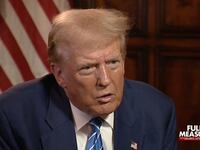 Donald Trump speaks during an interview appearance on television show Full Measure with Sharyl Attkisson.