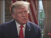 Donald Trump discusses ending the war in Ukraine in an interview with RSBN on Feb. 2, 2023.