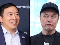 Andrew Yang and Elon Musk
