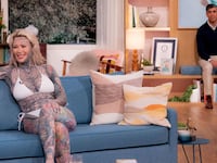 Becky Holt, left, and Rishi Sunak on 'This Morning'