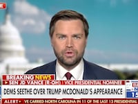 JD Vance speaks on Fox News' "America's Newsroom" on Oct. 21, 2024.