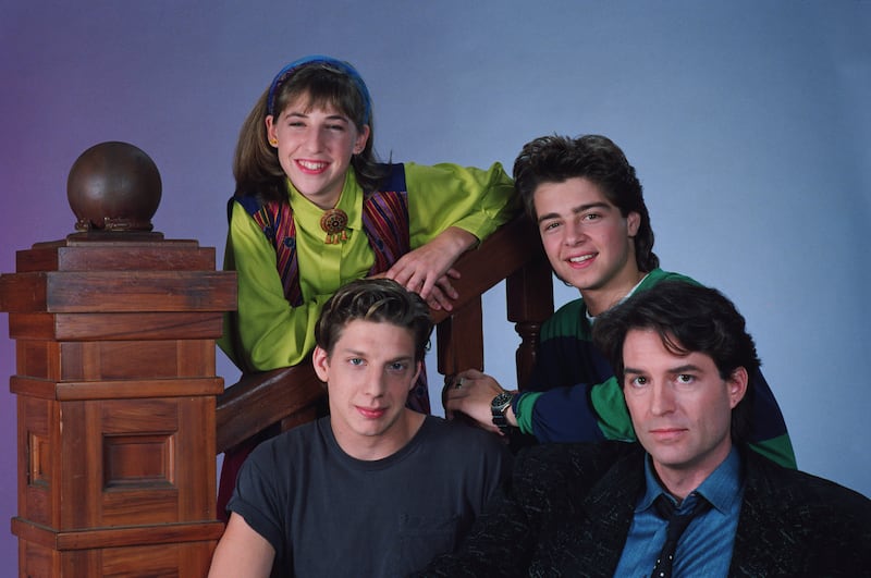 Mayim Bialik as Blossom Russo, Joseph Lawrence as Joey Russo, Ted Wass as Nick Russo, Michael Stoyanov as Anthony Russo
