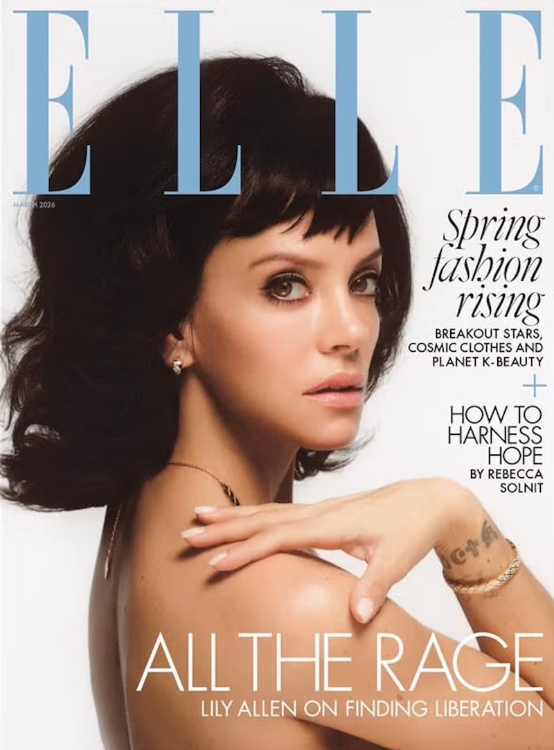 Lily Allen on the cover of Elle UK.