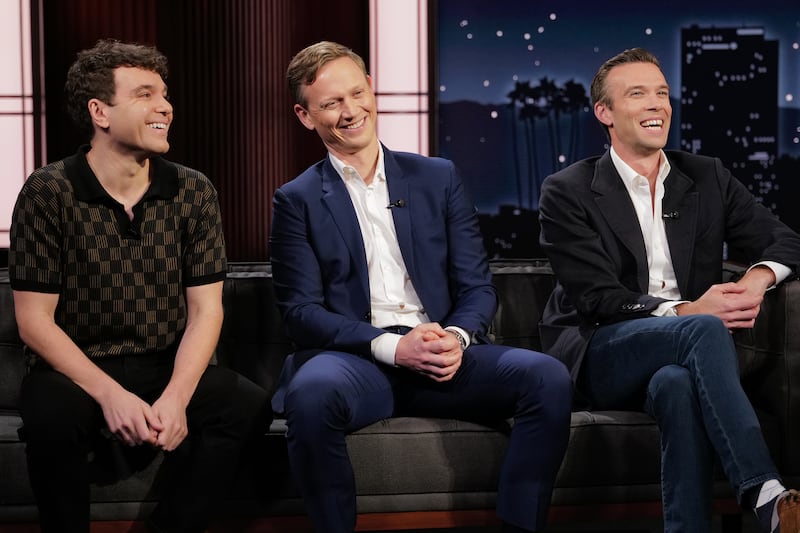 ‘Pod Save America’ hosts Jon Lovett, Tommy Vietor, and Jon Favreau.