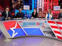 A still from MSNBC Midterm election coverage in 2022.