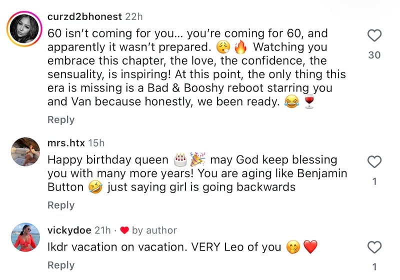 Fans comment on Halle Berry's 60th birthday celebration post on August 12, 2026.