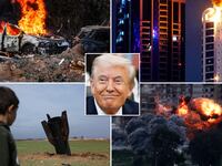 Donald Trump, Israel, Bahrain, Syria, Beirut composite