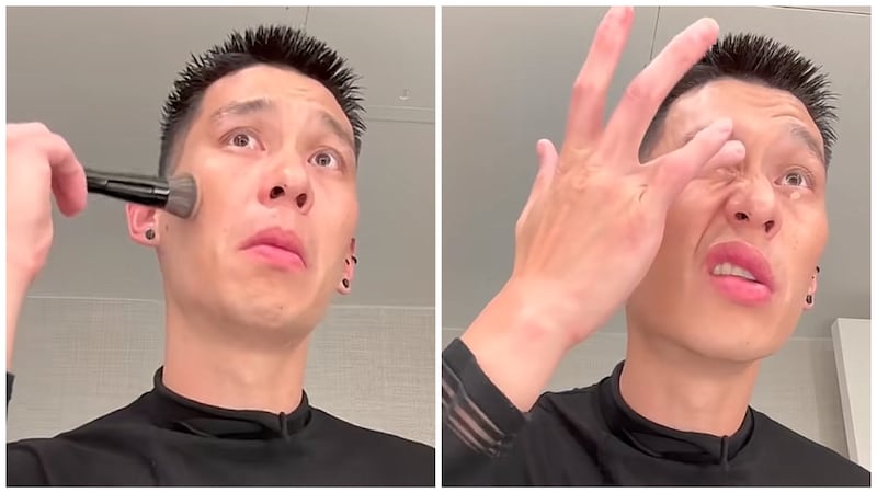 Jeremy Lin did his makeup for the first time to not appear tired as he analyzed the 2026 NBA Finals for ESPN.