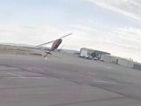 Helicopter crash.