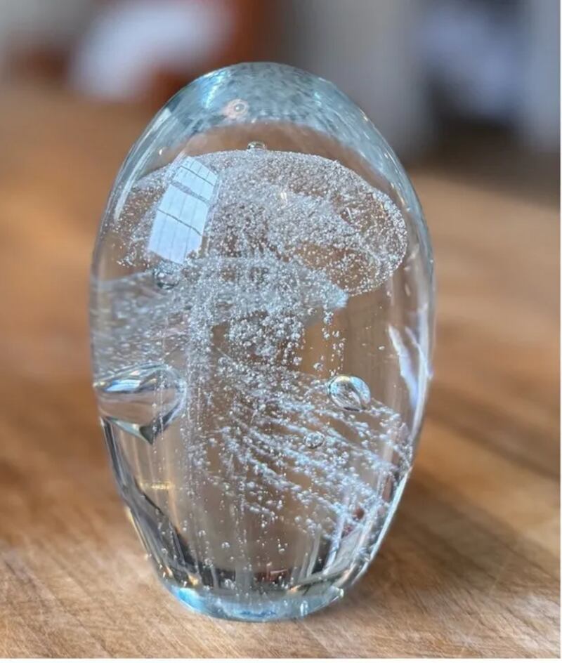 The Petersham Nurseries Jellyfish paperweight.