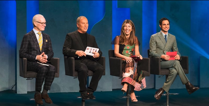 Tim Gunn was a mentor on "Project Runway" for 16 seasons. Here with judges Michael Kors, Nina Garcia, and Zac Posen in 2004.