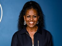 THE TONIGHT SHOW STARRING JIMMY FALLON -- Episode 1835 -- Pictured: Former First Lady of the United States Michelle Obama poses backstage on Wednesday, April 19, 2023 -- (Photo by: Todd Owyoung/NBC via Getty Images)