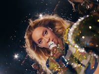 A still from the Beyonce film Renaissance showing Beyonce performing.