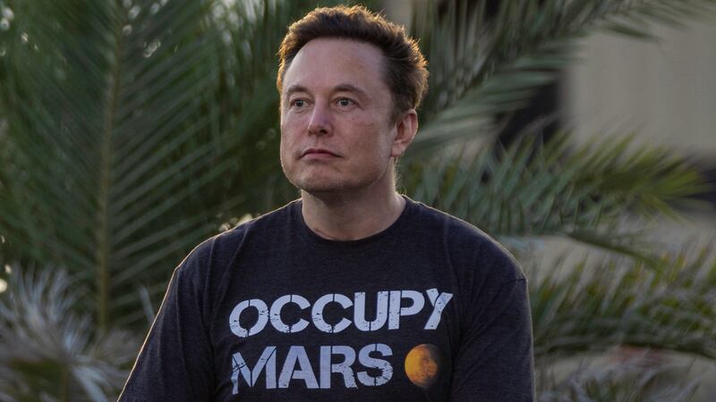 Elon Musk in Boca Chica Beach, Texas.