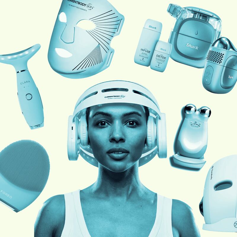 At-home skincare devices.