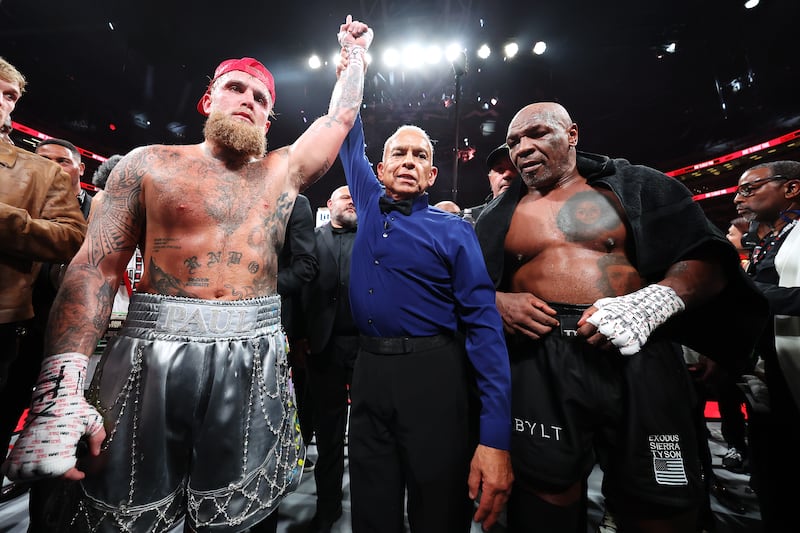 Jake Paul and Mike Tyson