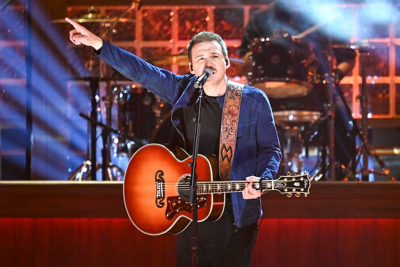 Morgan Wallen performs onstage during the 57th Annual CMA Awards in 2023.