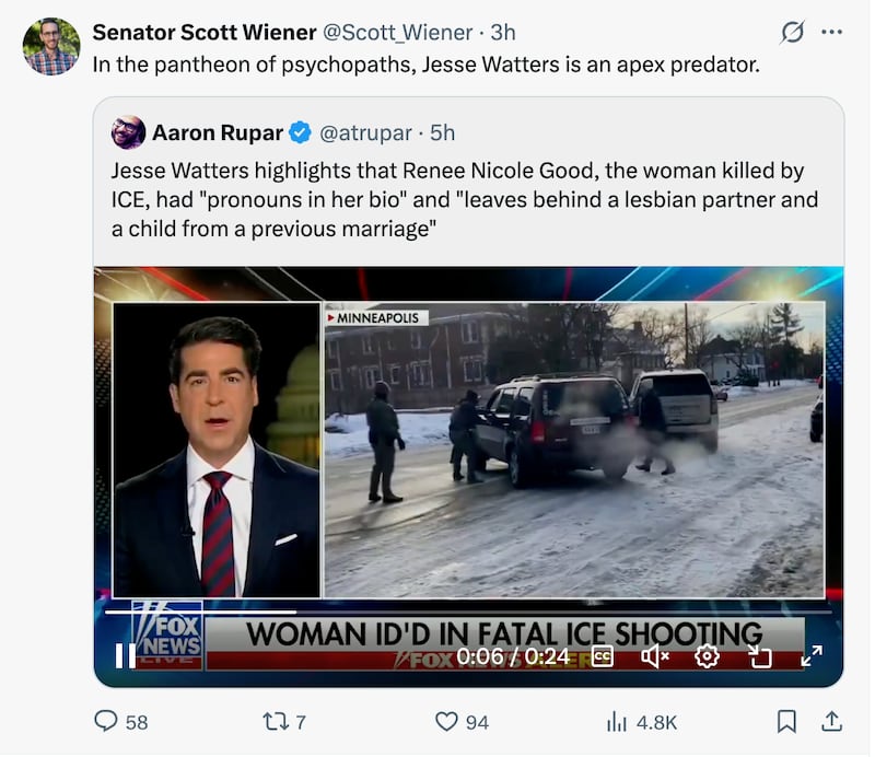 Sen. Scott Weiner did not mince his words.