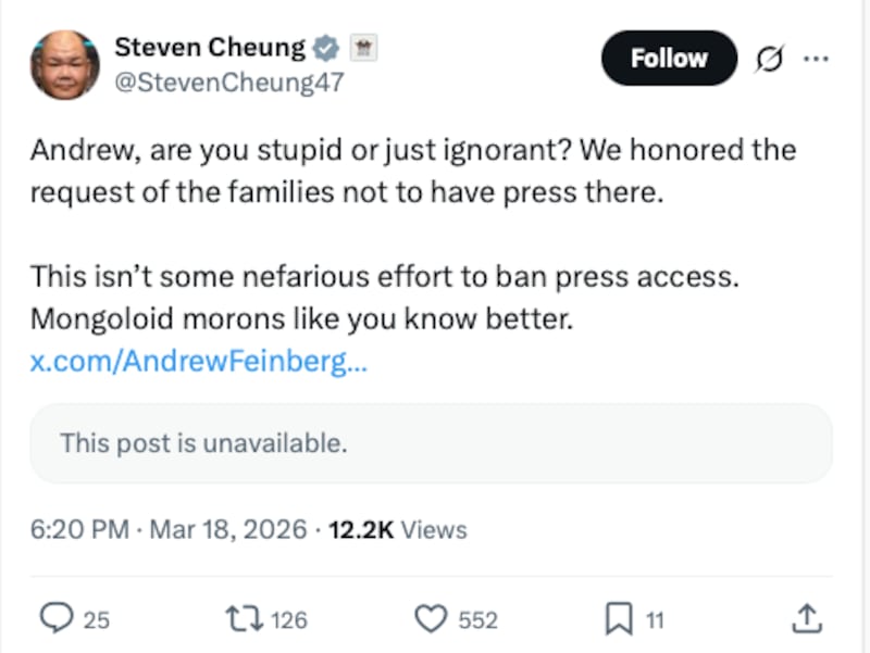 Chueng used the same term to describe Feinberg back in March.