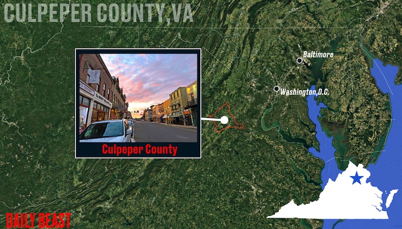 Culpeper, Virginia locator map