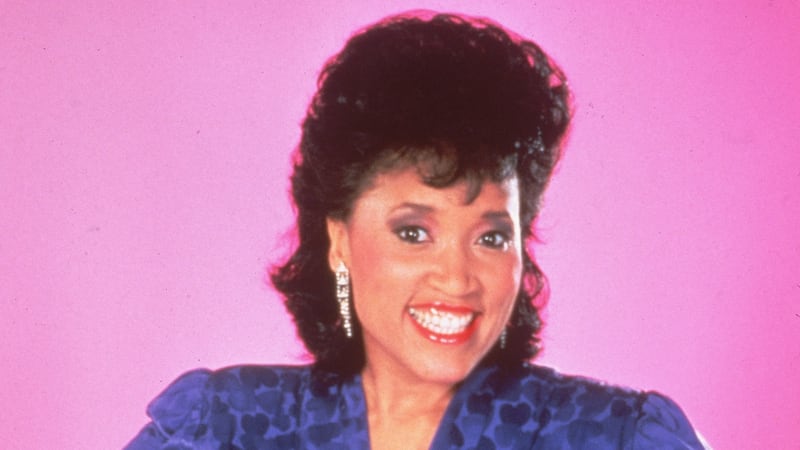 Promotional portrait of American actor Jackee Harry from the television series, '227,' circa 1985.