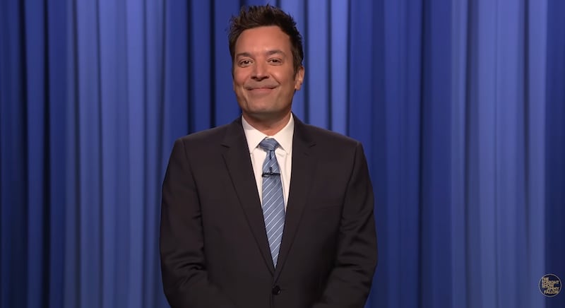 Jimmy Fallon took aim at Trump's radioactive complexion.