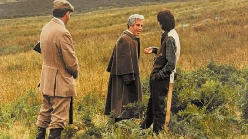 An undated picture appears to show Epstein and Ghislaine near Balmoral.