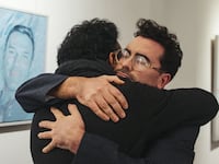 A photo including Daniel Levy and Himesh Patel in the film Good Grief
