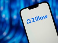 The Zillow logo is seen in this photo illustration on 04 December, 2023 in Warsaw, Poland.