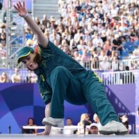 Raygun of Australia in action at the Paris Olympics.