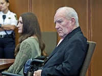 Defense attorney Kevin Reddington and Lindsay Clancy in court.