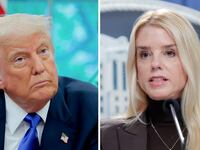 Donald trump and Pam Bondi.