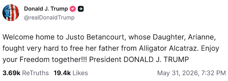 Donald Trump on Truth Social