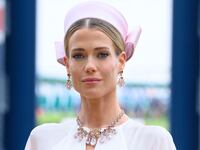 Lady Amelia Spencer attends day three of Royal Ascot dressed in Holland Cooper at Ascot Racecourse on June 18, 2026, in Ascot, England.