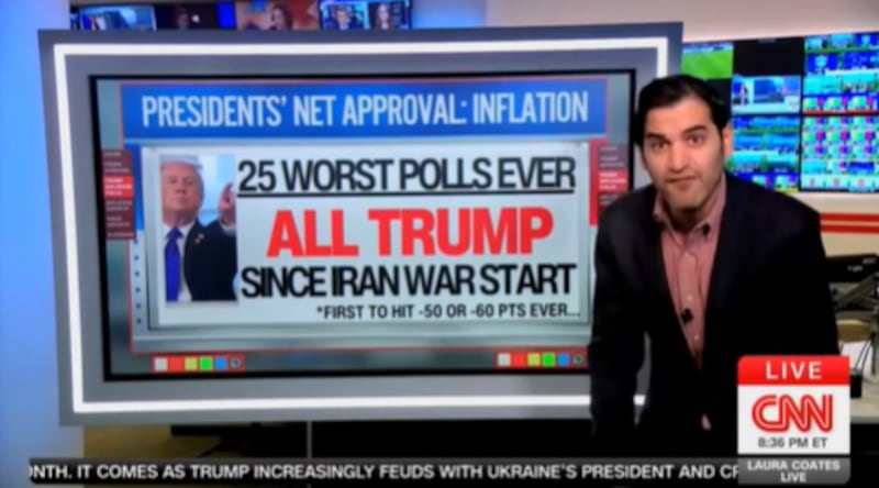 No president has ever polled this badly on inflation, Enten tells viewers.