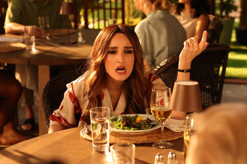 Chloe Fineman as Melania during the "White Lotus" sketch on Saturday, April 12, 2025